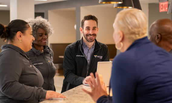 Community health workers meeting