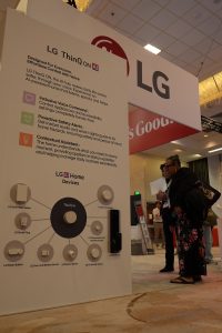 LG Electronics AI and IoT Innovations presentation kiosk