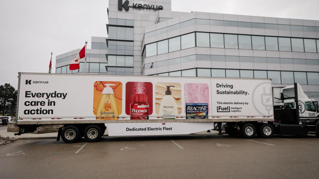 Kenvue Canada and Fuel Transport Launch Pilot To Test Dedicated Urban Electric Delivery Route