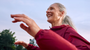 woman smiling