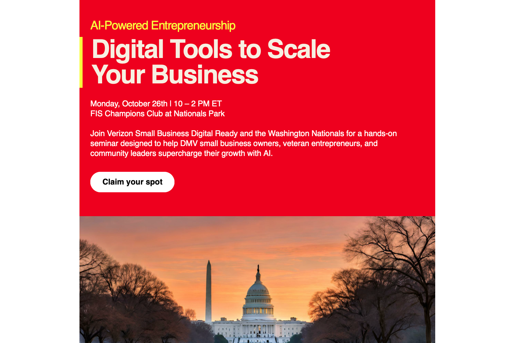 Unlock AI Tools to Grow Your Business at Nationals Park